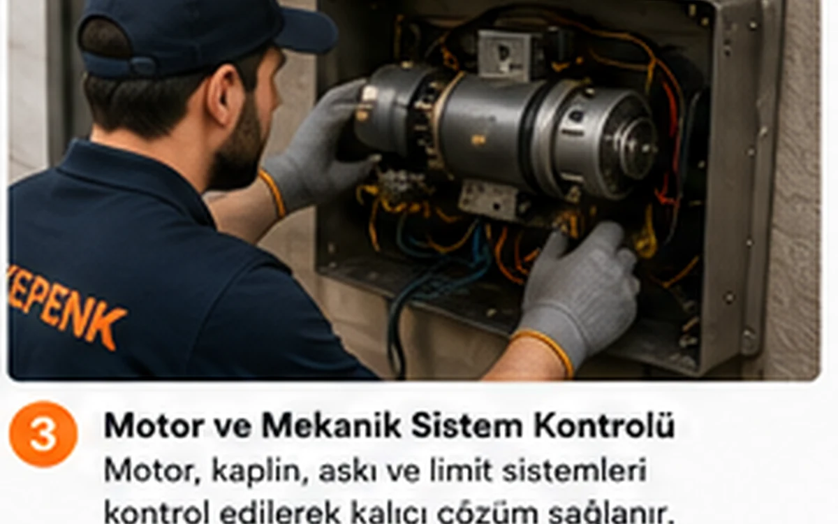 Elektrik kesintisinde kepenk mekanizmasını yerinde kontrol eden ProKepenk servis ekibi