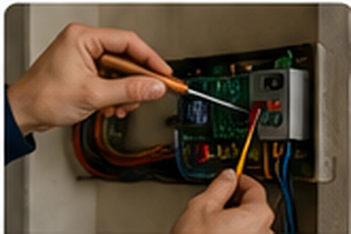 Ayazağa kepenk servisinde alıcı kart ve elektrik bağlantılarının teknik kontrolü