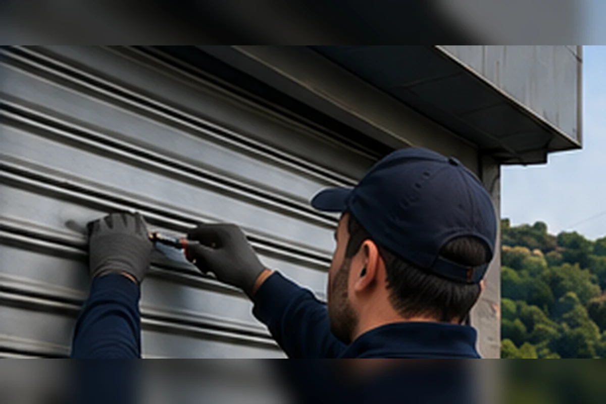 Otomatik kepenk üst rayı, lamelleri ve dış bağlantı noktaları