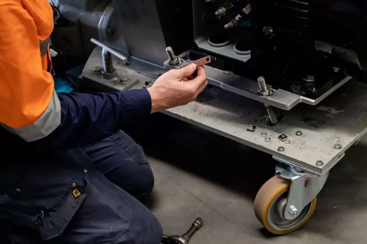 Kepenk yay, mil, kasnak ve taşıyıcı mekanizmasının teknik servis kontrolü