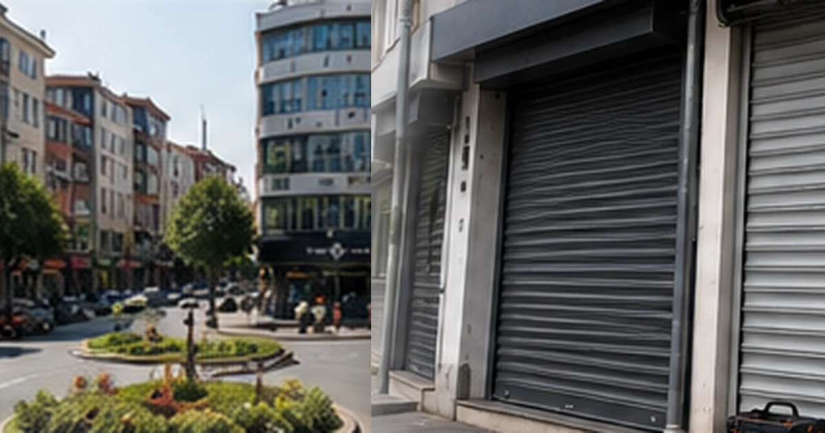 Gaziosmanpaşa cadde dokusu ve iş yeri otomatik kepenkleri