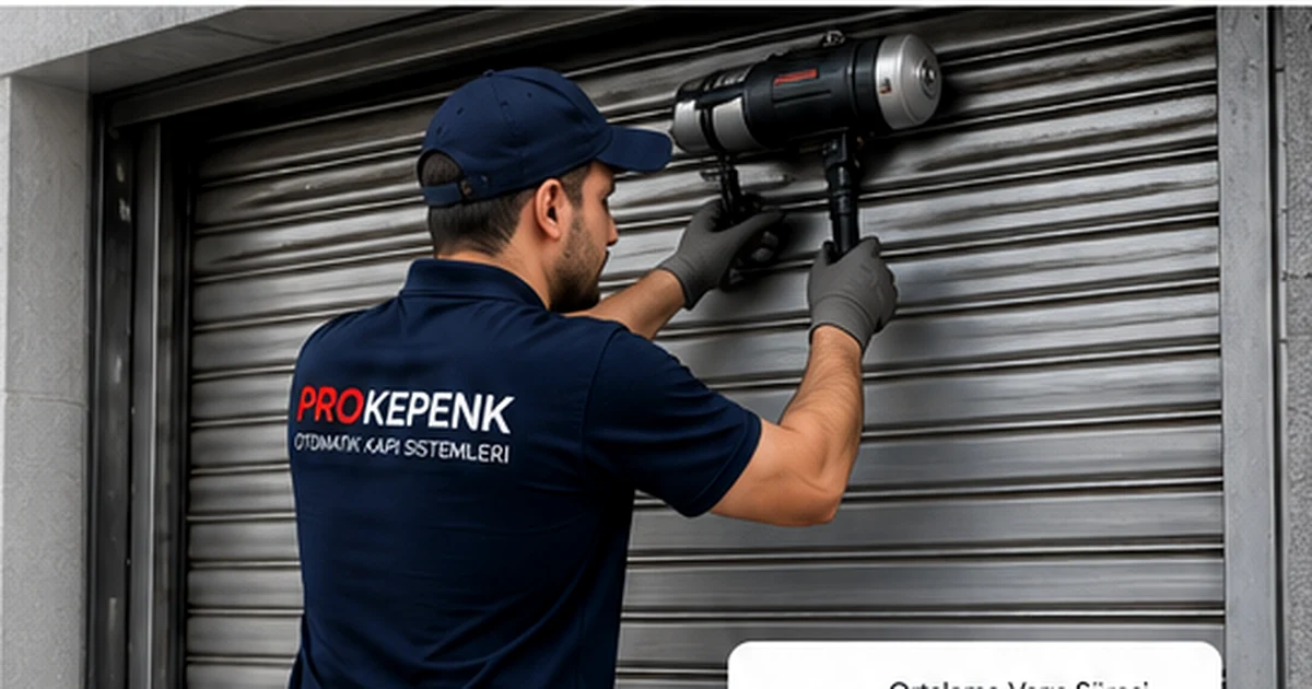 Kartal otomatik kepenk tamiri sırasında motor ve üst mekanizma kontrolü