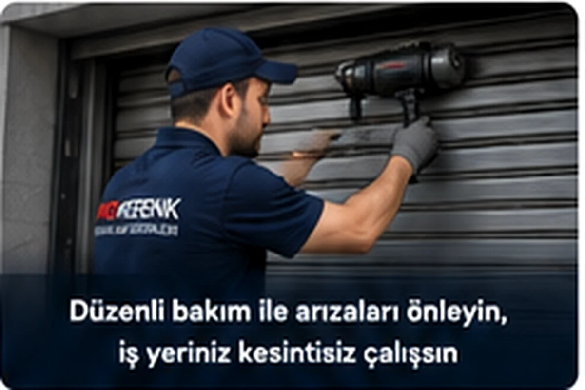 Kartal otomatik kepenk servisinde profesyonel ray ve lamel kontrolü