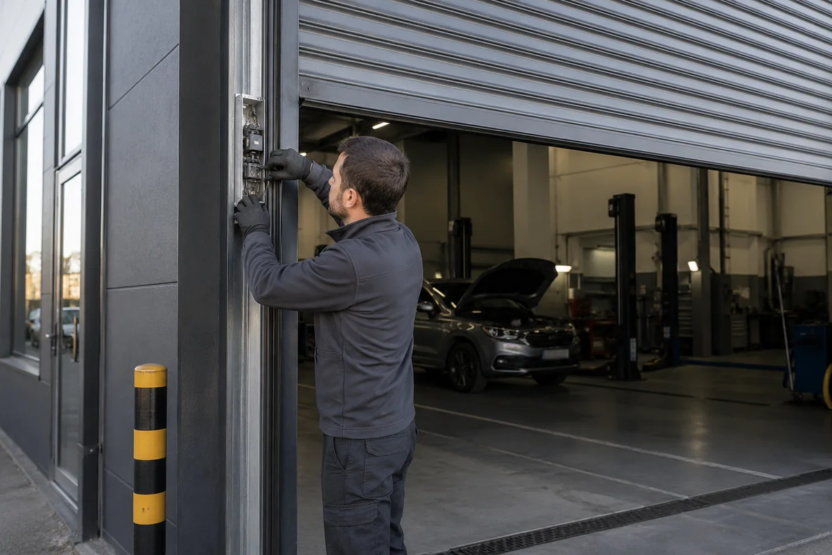 Oto Center otomatik kepenk servisinde ray ve kontrol sistemi incelemesi