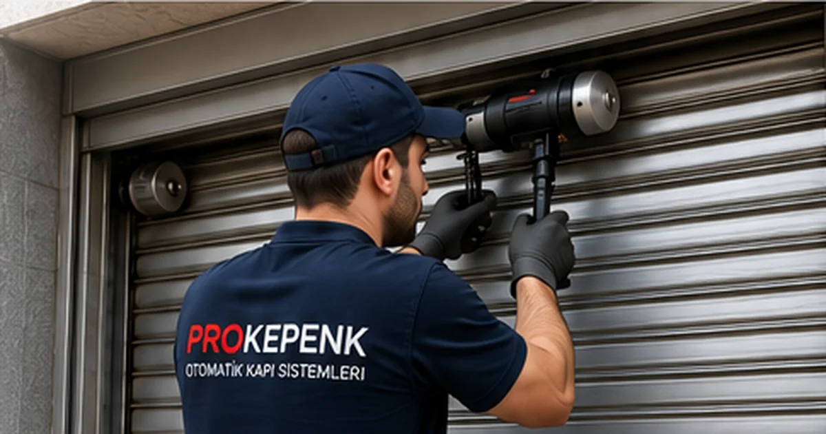 Yenibosna kepenk tamiri sırasında motor ve üst mekanizma kontrolü
